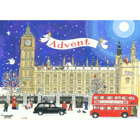 Large Deluxe Traditional Card Advent Calendar - Palace of Westminster