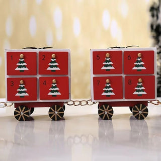 Santa Express Train Christmas Advent Calendar | Wooden Train Advent Calendar