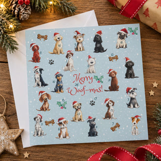 Dogs Christmas Advent Calendar Greetings Card – 24 Opening Windows