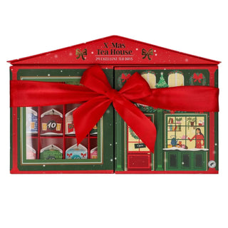 Christmas Tea Advent Calendar with 24 Tea Houses, Storybook Tea Bag Calendar