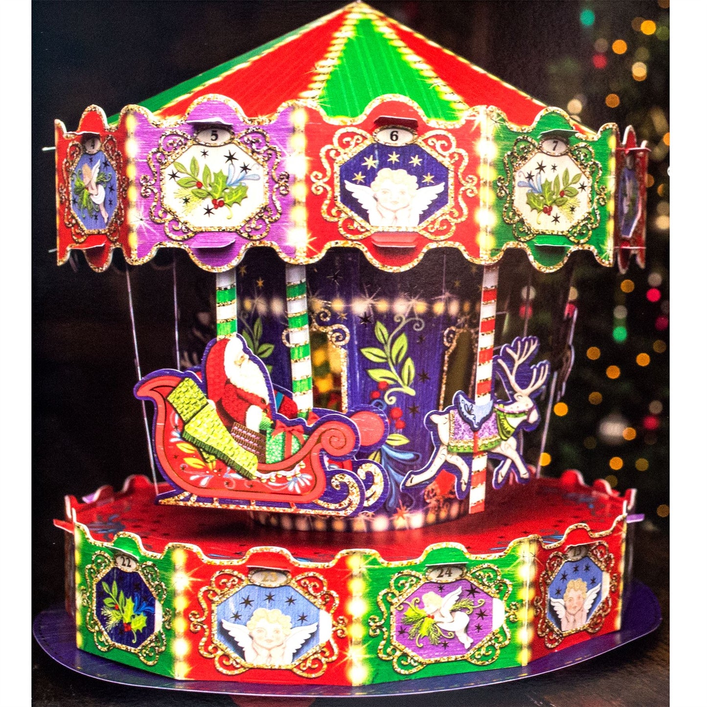 3D Revolving Carousel Christmas Advent Calendar | Build Your Own Advent Calendar