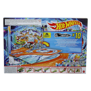 Hot Wheels Mini Cars & Accessories Toy Advent Calendar 2026, 10 Cars Playset