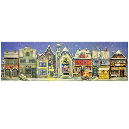 The little Town from 1946 | Freestanding Traditional Christmas Advent Calendar