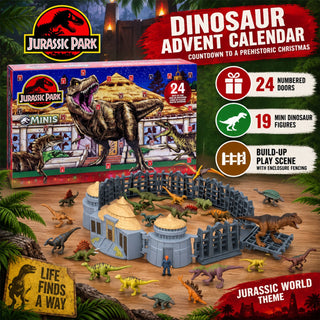 Jurassic World Toy Mini Figures Dinosaur Advent Calendar 2026, Dinosaur Playset