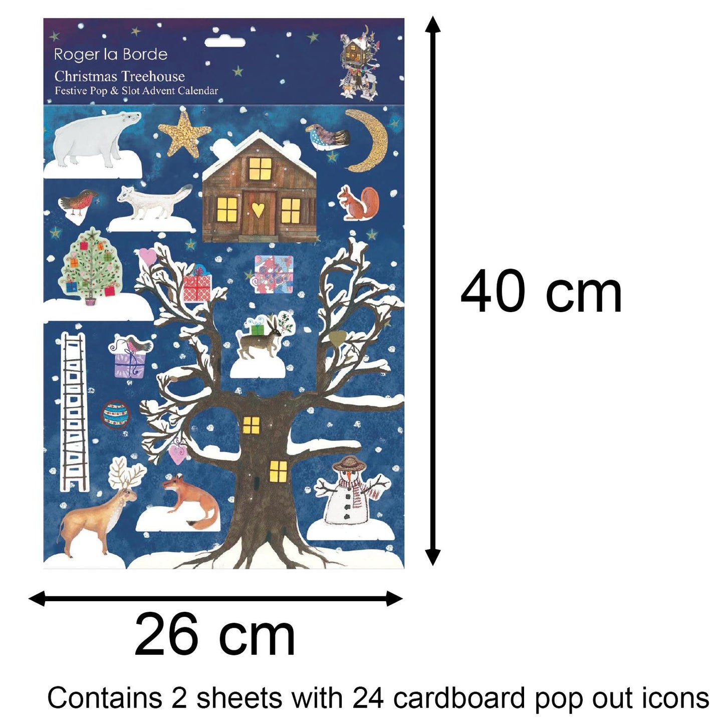 Christmas Treehouse 3D Pop & Slot Freestanding Christmas Tree Advent Calendar