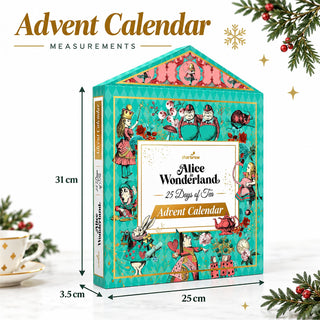 Alice in Wonderland Tea Christmas Advent Calendar, 25 Tea Bags & 8 Blends