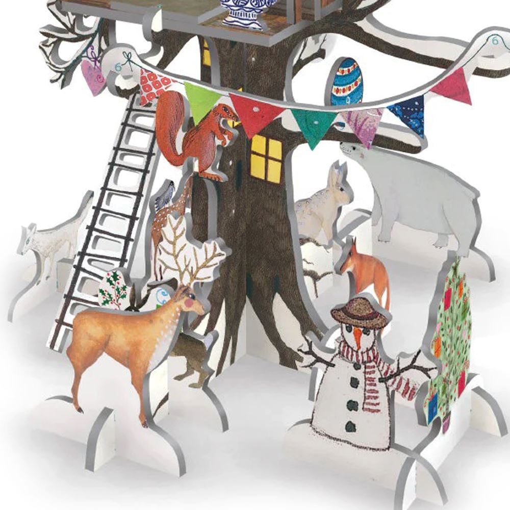 Christmas Treehouse 3D Pop & Slot Freestanding Christmas Tree Advent Calendar