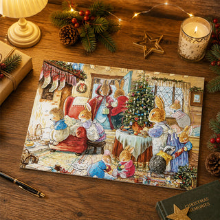 Foxwood Xmas Christmas Advent Calendar, A4 24 Door Foxwood Tales Artwork