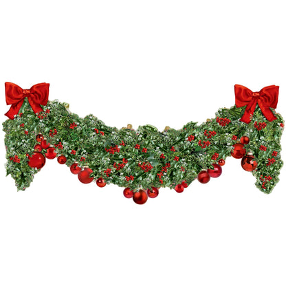 Deluxe Traditional Card Advent Calendar Large - Victorian Christmas Garland