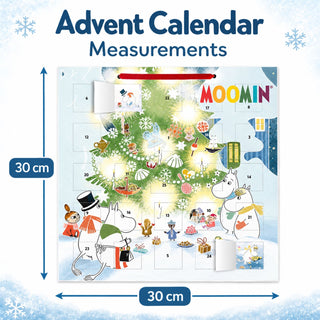 Moomin Christmas Comes to Moominvalley Advent Calendar with Stickers, 30cm