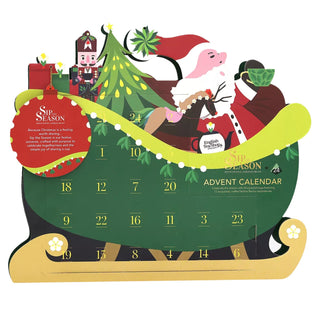 English Tea Shop Advent Calendar 2026, Santa's Sleigh With 24 Festive Teas