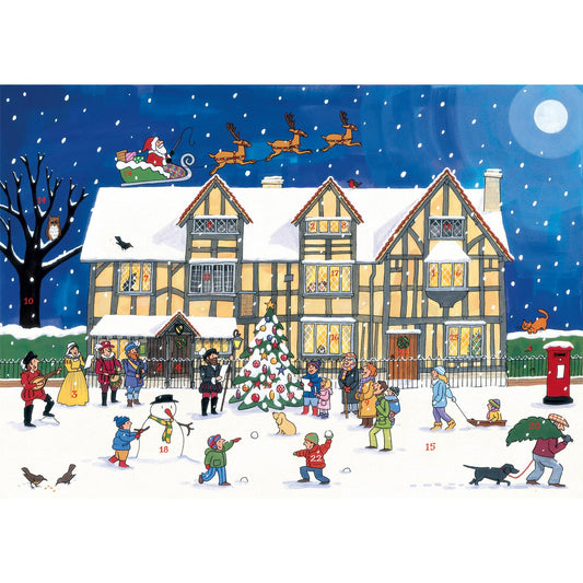 Alison Gardiner Traditional Card Advent Calendar Large - Christmas at the Old Town House