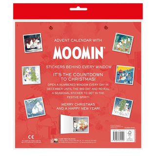 Moomin Christmas Comes to Moominvalley Advent Calendar with Stickers, 30cm