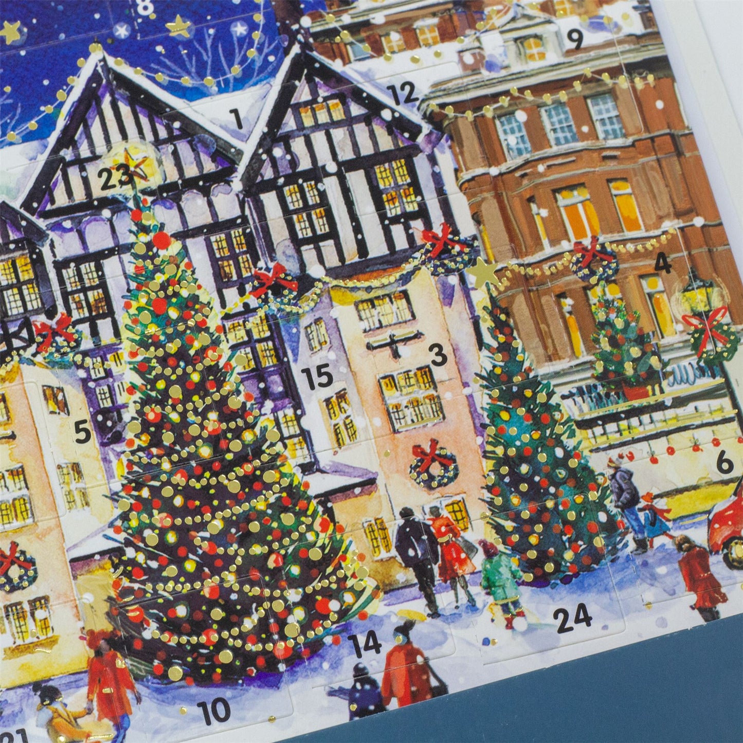 Christmas Advent Calendar The High Street | Advent Calendar Greetings Card