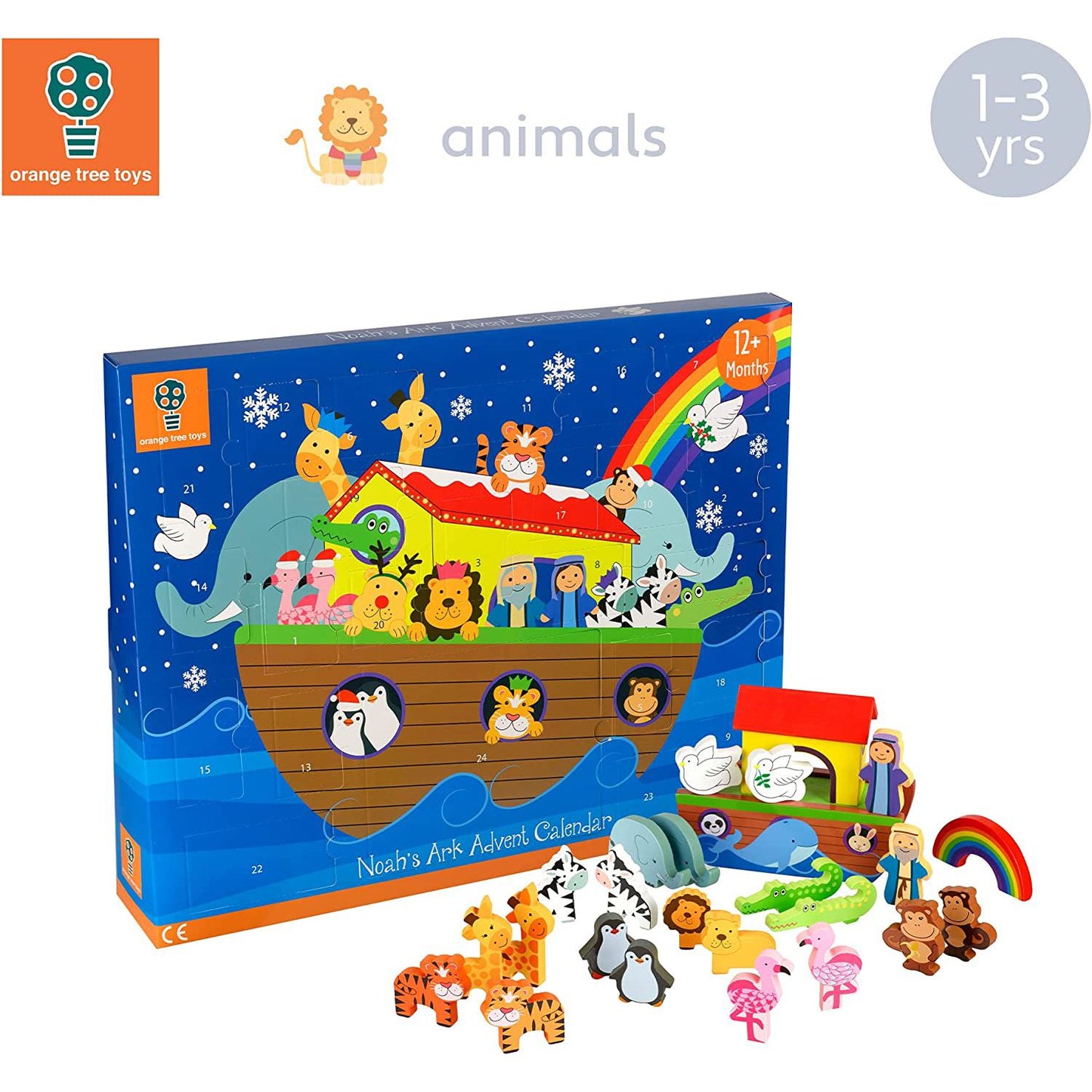 Children's Wooden Noah's Ark Playset Countdown To Christmas Advent Calendar