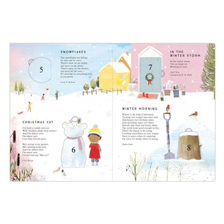 ’Tis the Season Lift-the-Flap Christmas Advent Calendar Book, Festive Poems