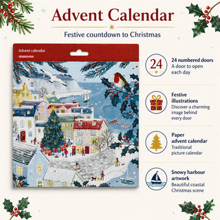 Christmas Harbour, Nautical Traditional Christmas Picture Advent Calendar
