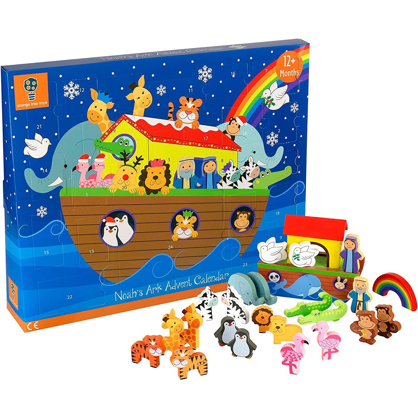 Children's Wooden Noah's Ark Playset Countdown To Christmas Advent Calendar