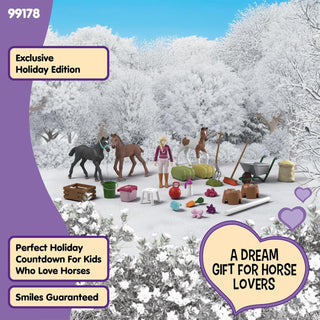 Schleich Horse Club Toy Advent Calendar, Horse Advent Calendar 2025, 34 Pieces