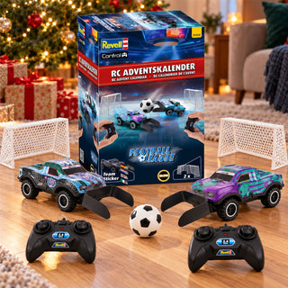 Revell Remote Control Football Advent Calendar with 2 RC Cars