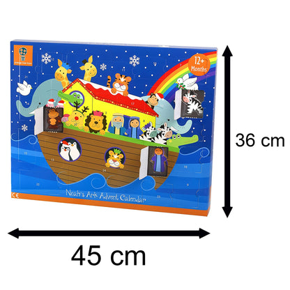 Children's Wooden Noah's Ark Playset Countdown To Christmas Advent Calendar