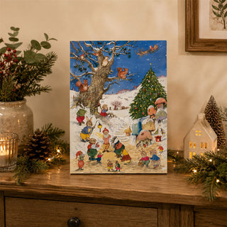 Christmas in the Woods A4 Advent Calendar, Vintage Picture Advent Calendar