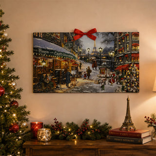 Romantic Christmas in Paris, Large Christmas Advent Calendar, 58x34cm