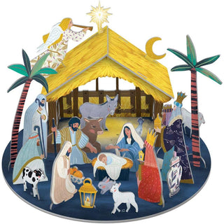 Away In A Manger 3D Pop & Slot Freestanding Nativity Christmas Advent Calendar