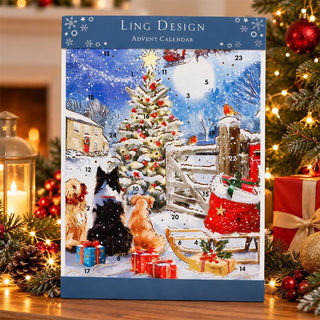 A Visit From Father Christmas Advent Calendar, 33.5cm Picture Countdown