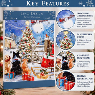 A Visit From Father Christmas Advent Calendar, 33.5cm Picture Countdown