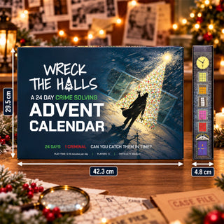 Wreck the Halls Crime Solving Christmas Advent Calendar, Escape Room Puzzles