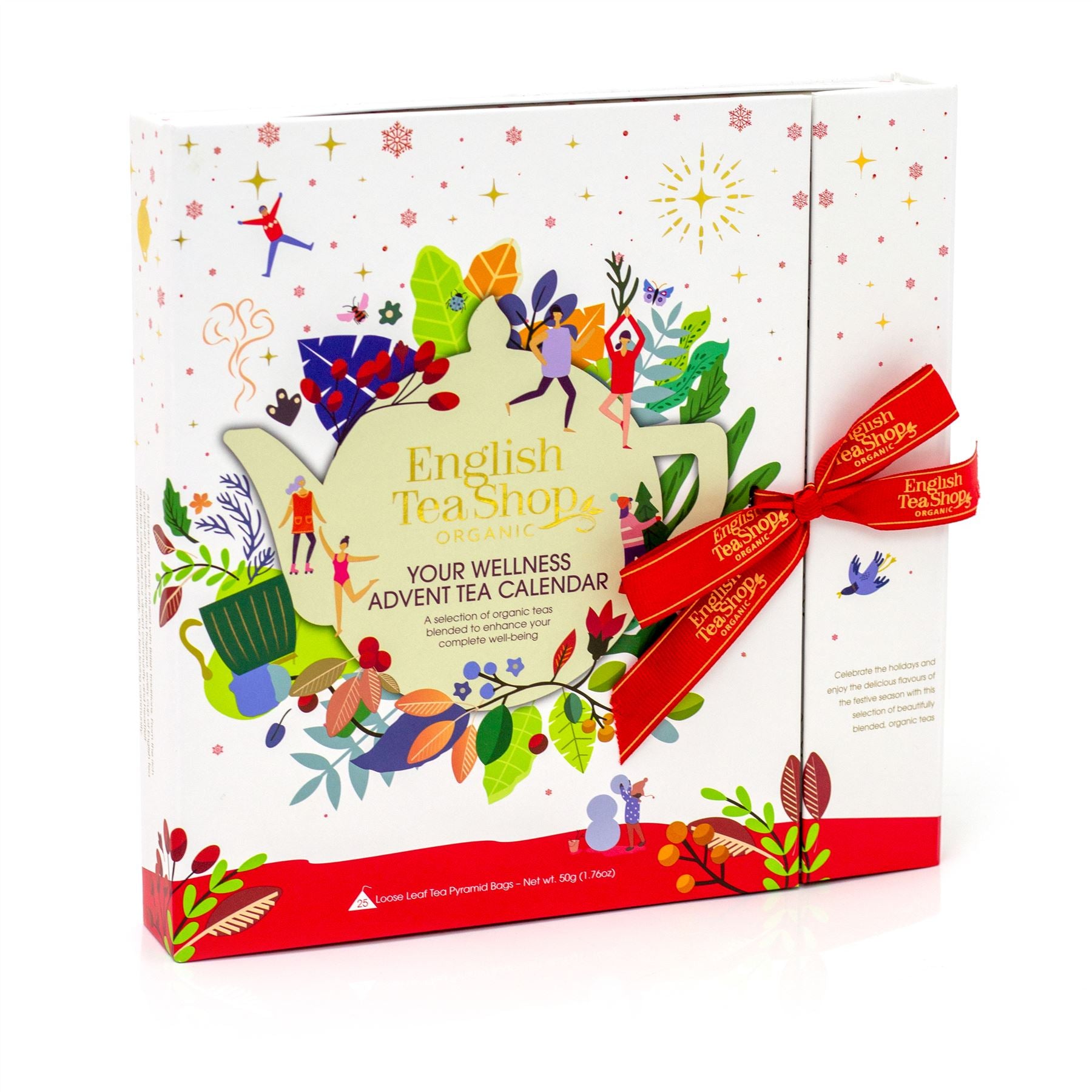 Christmas Organic Herbal Tea Advent Calendar 25 Bag Tea Selection Bo
