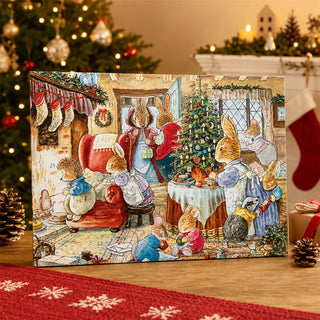 Foxwood Xmas Christmas Advent Calendar, A4 24 Door Foxwood Tales Artwork
