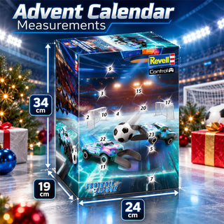 Revell Remote Control Football Advent Calendar with 2 RC Cars