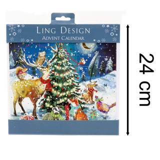 Christmas Advent Calendar Christmas Tree | Animals Advent Calendar And Envelope