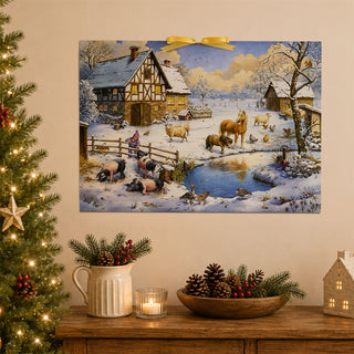 Sound Advent Calendar, 24 Animal & Farm Sounds, Snowy Countryside Scene
