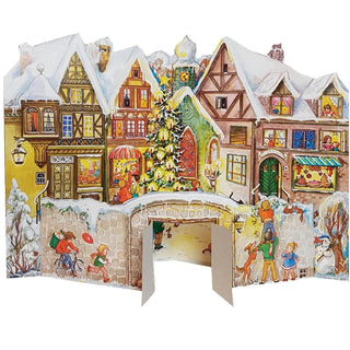 At the City Wall | 3D Freestanding Traditional Christmas Paper Advent Calendar