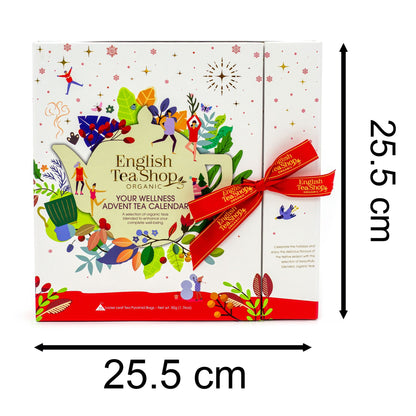 Christmas Organic Herbal Tea Advent Calendar | 25 Bag Tea Selection Book Style