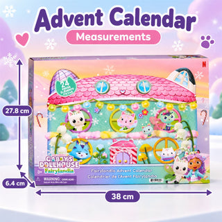 Gabby's Dollhouse Fairylandia Christmas Advent Calendar, 7 Mini Figures