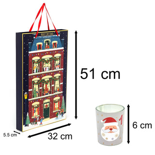 Christmas Candle Advent Calendar | Scented Tealight Candles Advent Calendar