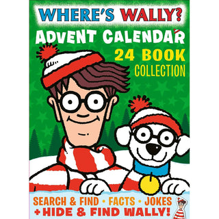 Where's Wally Christmas Advent Calendar Book 24 Book Collection, Search & Find