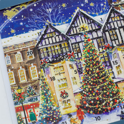 Christmas Advent Calendar The High Street | Advent Calendar Greetings Card