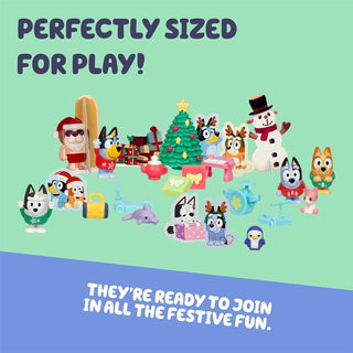 Bluey Christmas Advent Calendar, 24 Surprises with Figures and Accessories