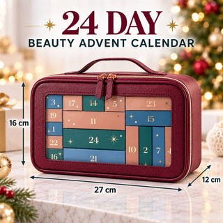 Body Collection 24-Day Christmas Advent Calendar Beauty Gift Set, Vanity Case