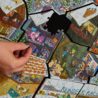 Night Out at the North Pole Jigsaw Puzzle Advent Calendar, 24 Festive Puzzles