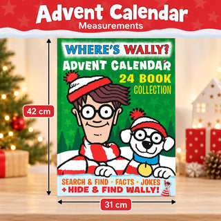 Where's Wally Christmas Advent Calendar Book 24 Book Collection, Search & Find