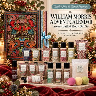 William Morris Advent Calendar 2026, 24 Bath & Body Treats, Oak & Willow