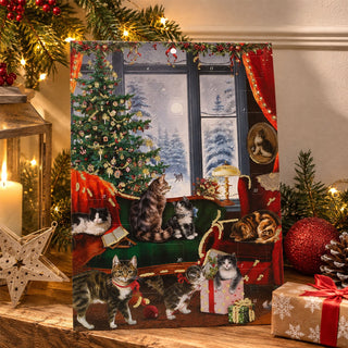Cats at the Window Christmas Advent Calendar, A4 Traditional Picture Calendar