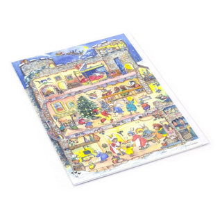Castle Christmas Advent Calendar Greetings Card | Christmas Advent Calendar - A5