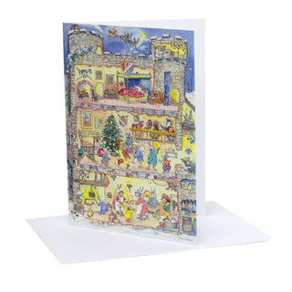Castle Christmas Advent Calendar Greetings Card | Christmas Advent Calendar - A5